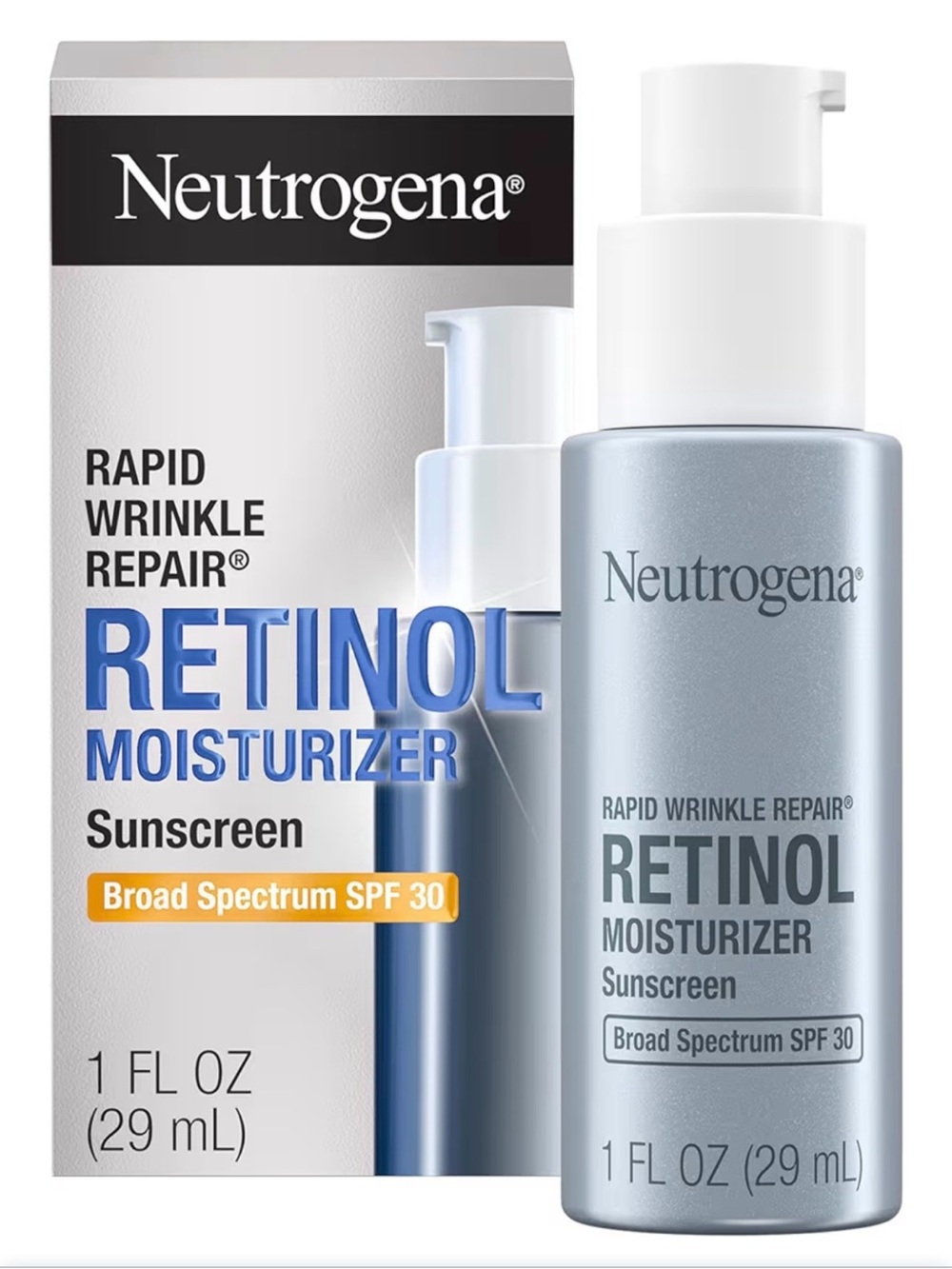 Neutrogena Rapid Wrinkle Repair Retinol Moisturizer SPF 30 Sunscreen, 1 oz NIB